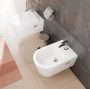 Hansgrohe EluPura Original S fali kerámia bidé csaplyukkal és túlfolyóval, HygieneEffect, fehér 62045450