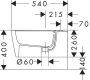 Hansgrohe EluPura Original S fali kerámia bidé csaplyukkal és túlfolyóval, HygieneEffect, fehér 62045450
