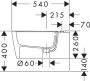 Hansgrohe EluPura Original Q fali kerámia bidé csaplyukkal és túlfolyóval, HygieneEffect, fehér 62046450