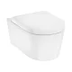 Hansgrohe EluPura S fali kerámia WC csésze HygieneEffect bevonattal és SoftClose WC ülőkével, fehér 62055450