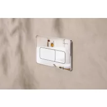   Hansgrohe iFrame Original Q nyomólap kettős öblítéshez, króm 66001000