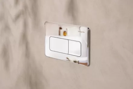 Hansgrohe iFrame Original Q nyomólap kettős öblítéshez, króm 66001000