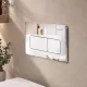hansgrohe iFrame Original Q króm nyomólap kettős öblítéshez, króm 66001000
