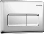 Hansgrohe iFrame Original Q nyomólap kettős öblítéshez, króm 66001000