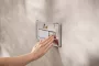 Hansgrohe iFrame Original Q nyomólap kettős öblítéshez, króm 66001000