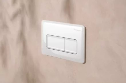 Hansgrohe iFrame Original Q nyomólap kettős öblítéshez, fehér 66001450