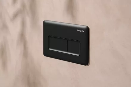 Hansgrohe iFrame Original Q nyomólap kettős öblítéshez, matt fekete 66001670