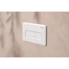   Hansgrohe iFrame Original Q nyomólap kettős öblítéshez, matt fehér 66001700