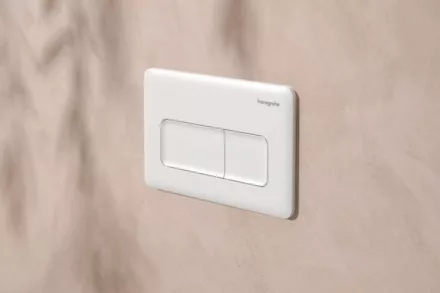 Hansgrohe iFrame Original Q nyomólap kettős öblítéshez, matt fehér 66001700
