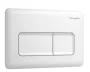 Hansgrohe iFrame Original Q nyomólap kettős öblítéshez, matt fehér 66001700