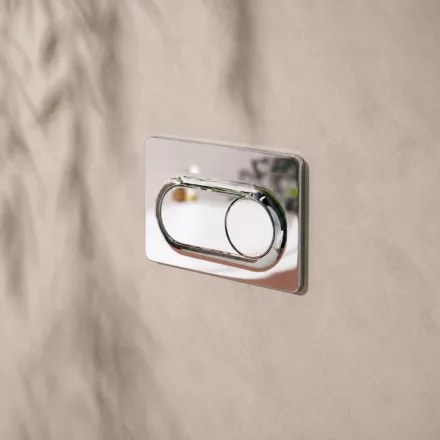 hansgrohe iFrame Original S króm öblítőlap kétmennyiséges öblítéshez, 66002000