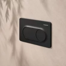   Hansgrohe iFrame Original S Öblítőlap 2 mennyiséges öblítéshez, matt fekete 66002670