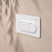   Hansgrohe iFrame Original S Öblítőlap 2 mennyiséges öblítéshez, matt fehér 66002700