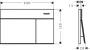 Hansgrohe iFrame Element E nyomólap dual öblítéshez, matt fekete 66003670