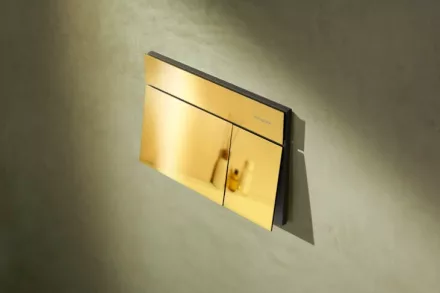 Hansgrohe iFrame Element E nyomólap dual öblítéshez, polírozott arany hatású 66003990