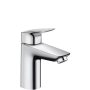 Hansgrohe Logis egykaros mosdócsaptelep 100, automata lefolyógarnitúrával, króm 71100000