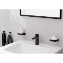   Hansgrohe Logis 100 víztakarékos mosdó csaptelep lefolyógarnitúra nélkül, matt fekete 71101670