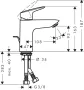 Hansgrohe Logis mosdócsaptelep 100 LowFlow 71104000
