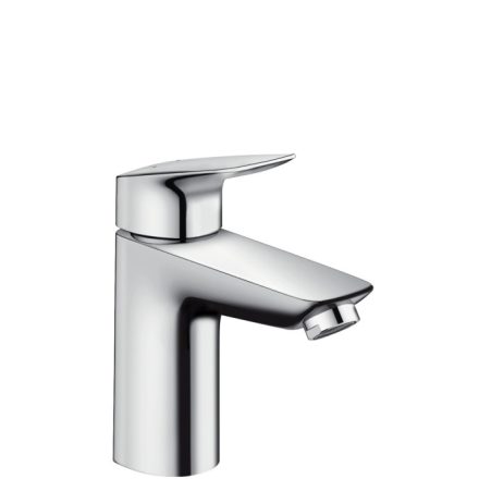 Hansgrohe Logis 100 mosdó csaptelep, Push-Open lefolyógarnitúrával, króm 71107000