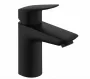 Hansgrohe Logis 100 mosdó csaptelep, Push-Open lefolyógarnitúrával, matt fekete 71107670