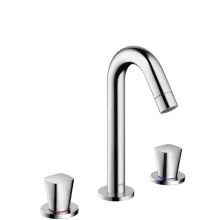   Hansgrohe Logis 3-lyukú mosdócsaptelep automata lefolyógarnitúrával, króm 71133000