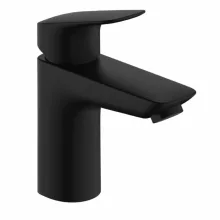   Hansgrohe Logis 100 mosdó csaptelep automata lefolyógarnitúrával, matt fekete 71171670