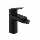 Hansgrohe Logis álló bidé csaptelep automata lefolyógarnitúrával, egykaros, matt fekete 71200670