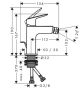 Hansgrohe Logis egykaros bidécsaptelep 110 Fine, automata lefolyógarnitúrával, króm 71201000