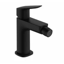   Hansgrohe Logis egykaros bidécsaptelep 110 Fine, automata lefolyógarnitúrával, matt fekete 71201670