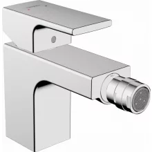   Hansgrohe Vernis Shape Egykaros szögletes bidé csaptelep fém automata lefolyógarnitúrával 71219000