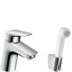 Hansgrohe Logis egykaros mosdócsaptelep bidette kézizuhannyal és zuhanytömlővel, króm 71290000