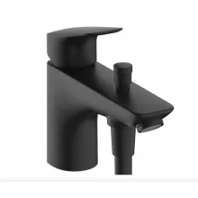   Hansgrohe Logis kád- és zuhanycsaptelep Monotrou, kétféle átfolyási mennyiséggel, matt fekete 71315670