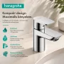 Hansgrohe Neovis Q 70 egykaros mosdócsaptelep push-open lefolyógarnitúrával, króm 71346000