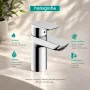 Hansgrohe Neovis Q 100 egykaros mosdócsaptelep push-open lefolyógarnitúrával, króm 71348000