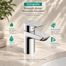 Hansgrohe Neovis Q 100 egykaros mosdócsaptelep lefolyógarnitúra nélkül, króm 71349000