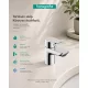 Hansgrohe Neovis Q hidegindítású egykaros mosdócsaptelep 70 push-open lefolyógarnitúrával, króm kivitelben.