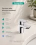 Hansgrohe Neovis Q hidegindítású mosdócsaptelep modern króm kialakítással.