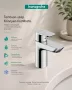 Hansgrohe Neovis Q hidegindítású mosdócsaptelep modern króm kialakítással.