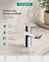 Hansgrohe Neovis Q Egykaros mosdócsaptelep 70 fém push-open lefolyógarnitúrával, króm 71354000