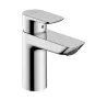 Hansgrohe Neovis Q egykaros mosdócsaptelep 100 fém push-open lefolyógarnitúrával, króm kivitelben.