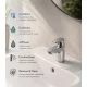 Hansgrohe Neovis Q hidegindítású egykaros mosdócsaptelep 70 fém push-open lefolyógarnitúrával, króm kivitelben.