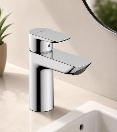 Hansgrohe Neovis Q Egykaros mosdócsaptelep 100 CoolStart fém push-open lefolyógarnitúrával 71357000