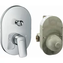   Hansgrohe Logis falsík alatti kádcsaptelep rejtett alaptestel, króm 71409000