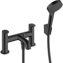   Hansgrohe Vernis Blend 2 lyukú peremre szerelhető kádcsaptelep matt fekete 71461670