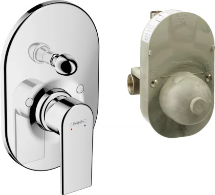 Hansgrohe Vernis Shape Egykaros falsík alatti kádcsaptelep készlet 71472000