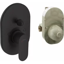  Hansgrohe Vernis Blend Egykaros falsík alatti kádcsaptelep, matt fekete 71473670