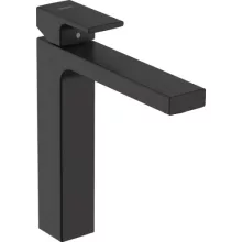   Hansgrohe Vernis Shape Egykaros mosdócsaptelep 190, automata lefolyógarnitúrával matt fekete 71562670