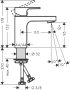 Hansgrohe Vernis Shape Egykaros mosdócsaptelep 100, lefolyógarnitúra nélkül matt fekete 71569670