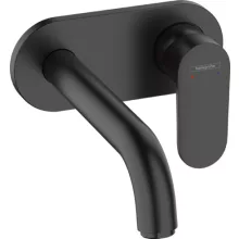   Hansgrohe Vernis Blend Egykaros mosdócsaptelep falsík alatti telepítéshez, 20,5 cm-es kifolyóval matt fekete 71576670