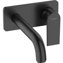   Hansgrohe Vernis Shape Egykaros mosdócsaptelep falsík alatti telepítéshez, 20,5 cm-es kifolyóval matt fekete 71578670